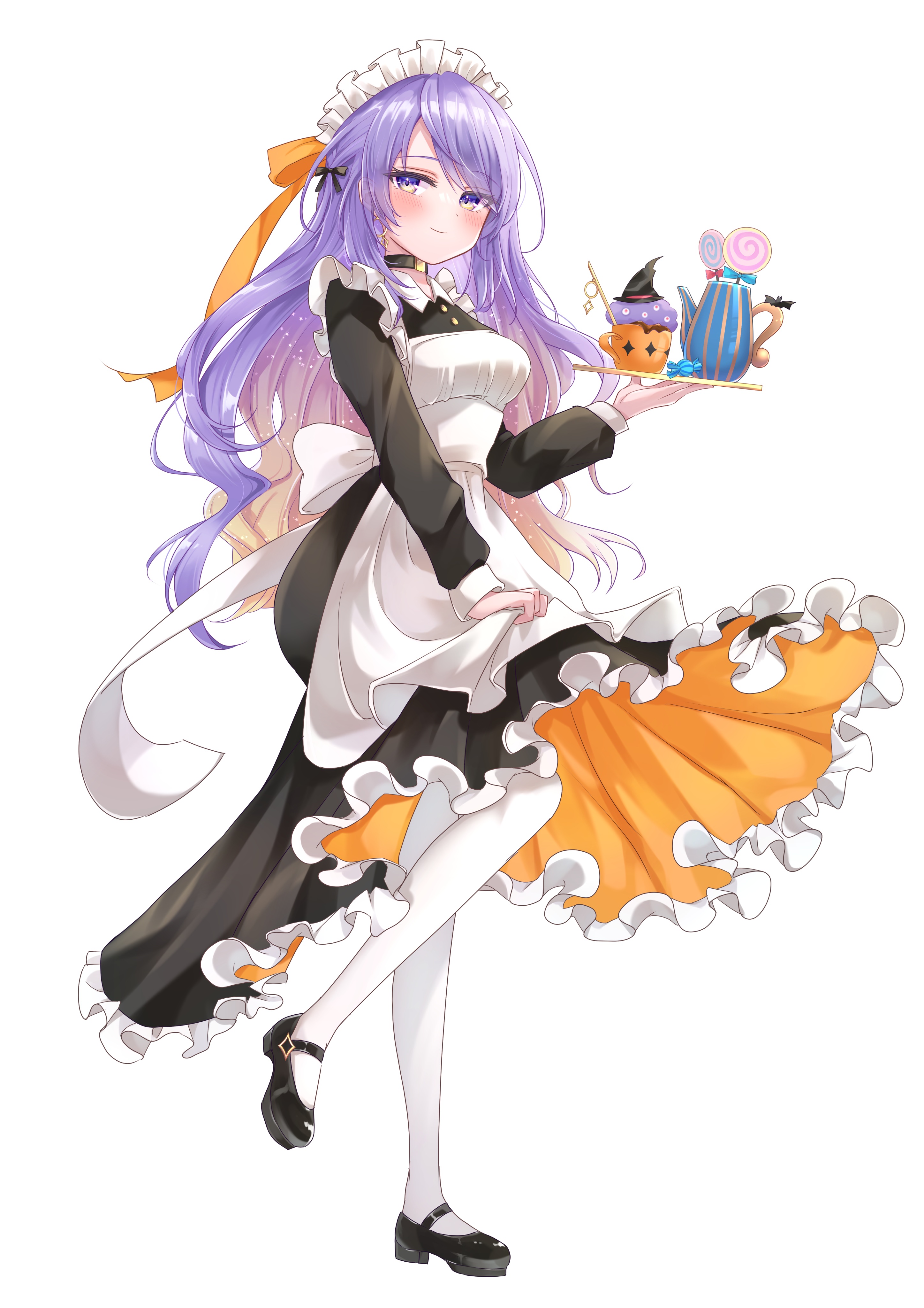 Null Illust Hololive Hololive Indonesia Moona Hoshinova Halloween Maid